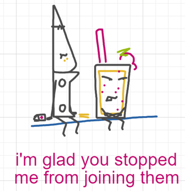 A panel from What's The Point, episode five of the Board Boards object show by Furretwalk/WalkingFurret.